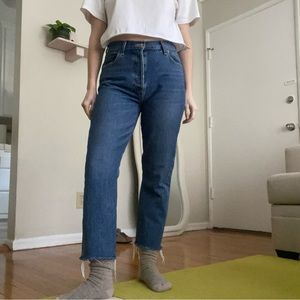 Agolde Riley high rise crop jeans